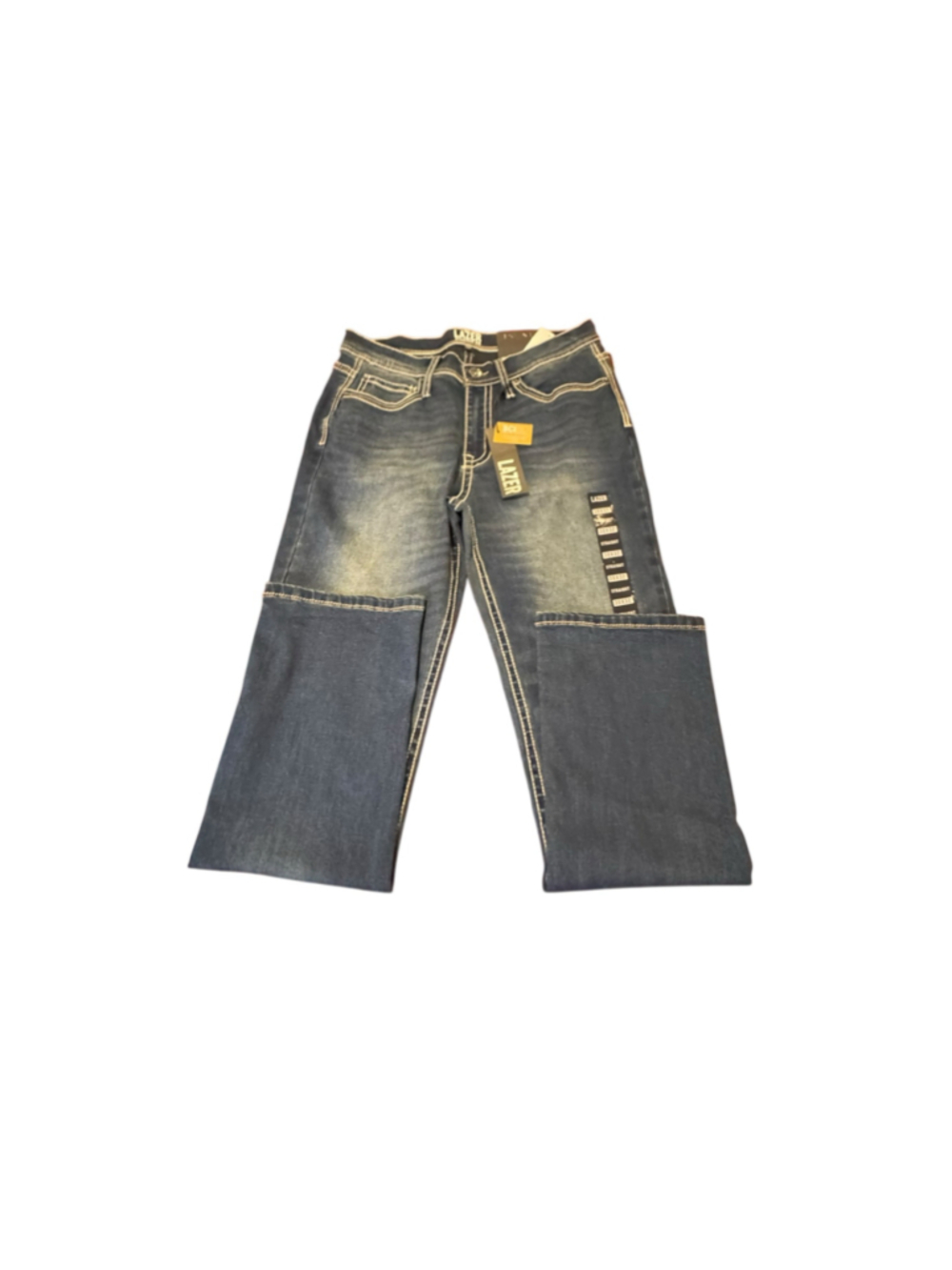 Men's Lazer Straight Fit Jeans, Size 30x32, Blue